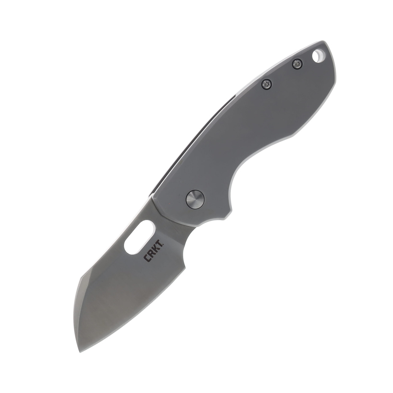 CRKT Pilar Frame Lock Folding Knife 2.4in Plain Satin Sheepsfoot