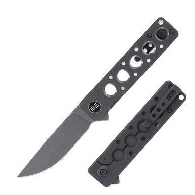 WE Knife Co Miscreant 3.0 Gray 3.02in Plain Gray Stonewash Drop Point