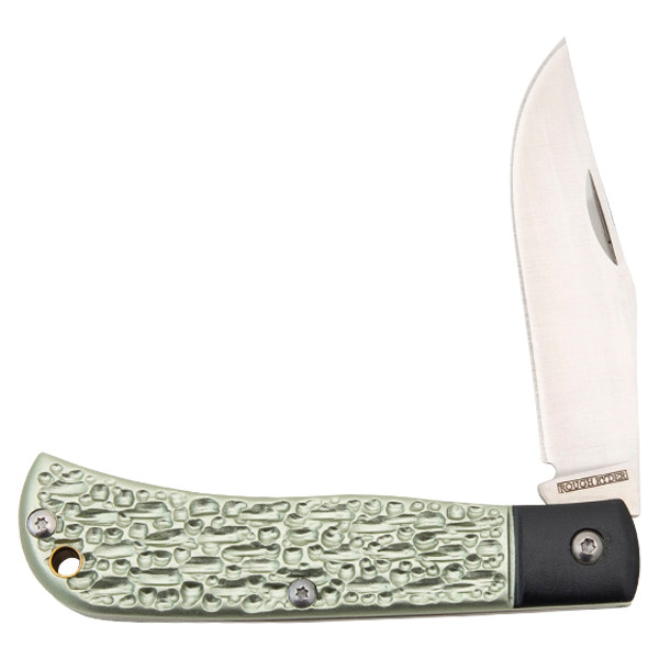 Rough Ryder Folding Knife Green Jigged Aluminum