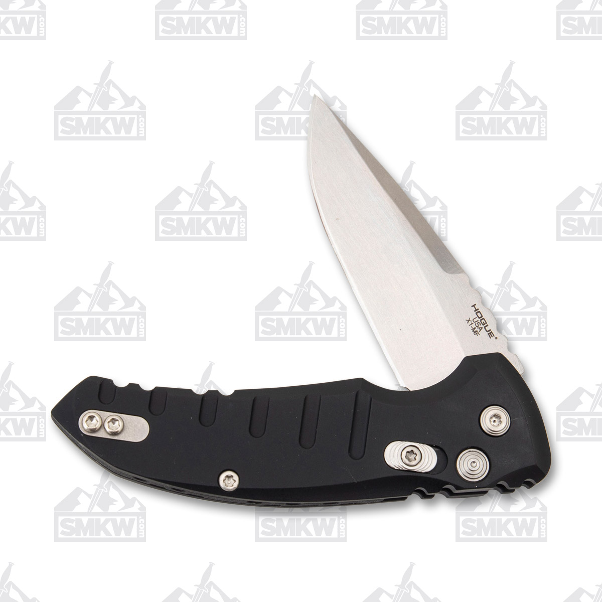 HOGUE SVI Tiki エボニー (黒檀）グリップ - アンビカット Hogue Folding Knives | X-5 Spear Point G-Mascus (3.5