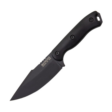 KA-BAR Becker Black Harpoon Fixed 4.5in Blade Knife - Smoky 