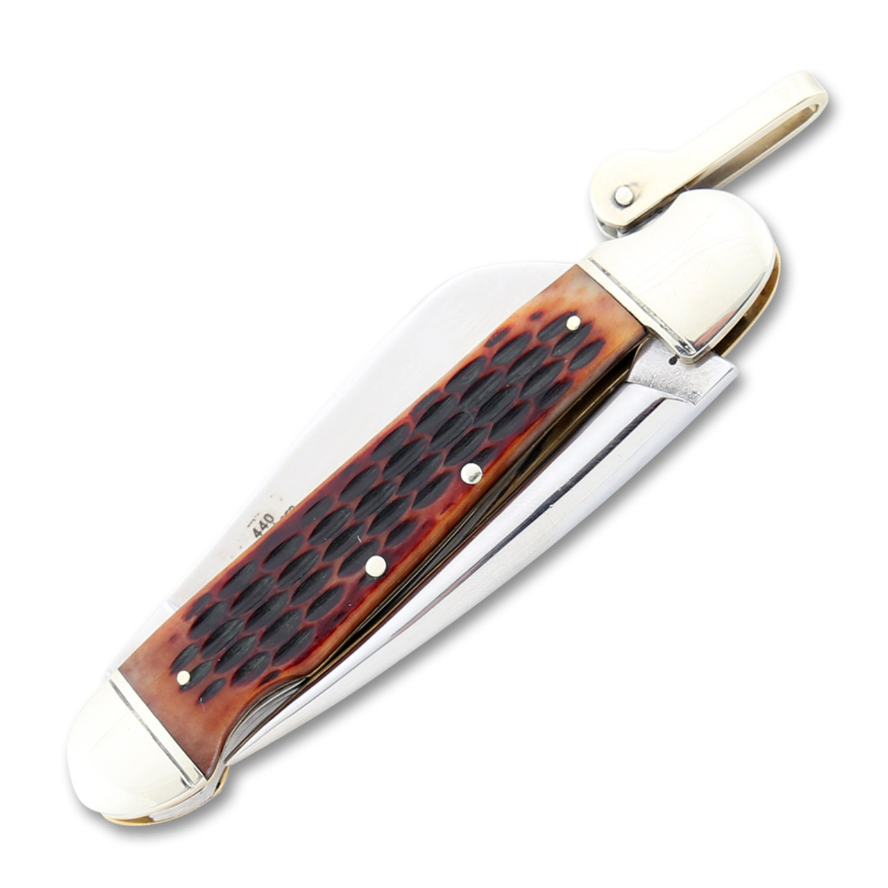 Rough Ryder Amber Jigged Bone Marlin Spike Folding Knife - Smoky Mountain  Knife Works