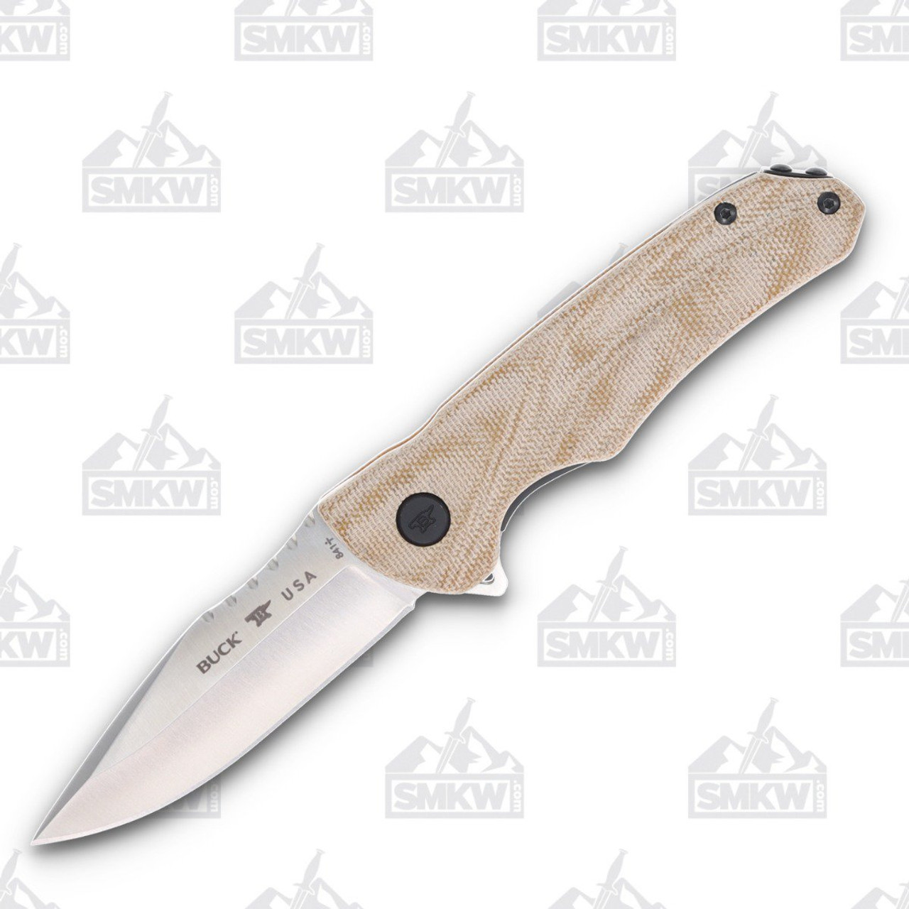 Buck Sprint Pro Natural Micarta Folding Knife - Smoky Mountain Knife Works