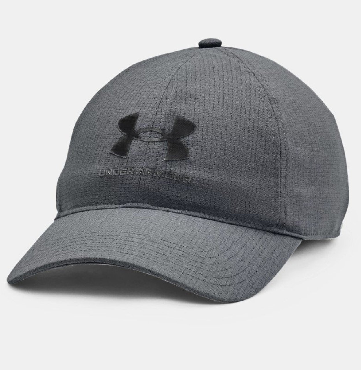 Under Armour Iso Chill ArmourVent Adjustable Hat Pitch Gray Mens