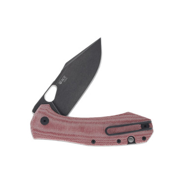 GiantMouse ACE Grand Folding Knife Red Canvas Micarta GMACEGRDRCM