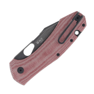 neuma MACRO アートツール レッド GiantMouse ACE Grand Folding Knife Red Canvas Micarta GMACEGRDRCM