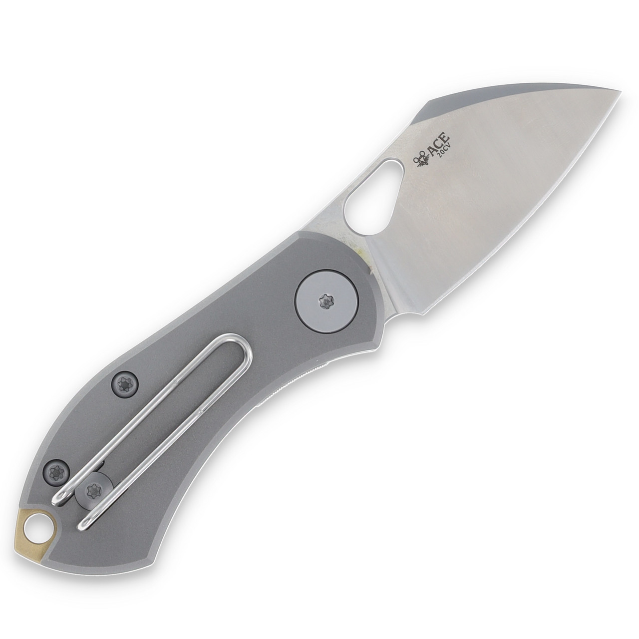 【美品】【希少】ネペンテス×トリッカーズ マウスグレー　サイズ26.5cm GiantMouse Ace Nibbler Folding Knife Titanium 2in Satin