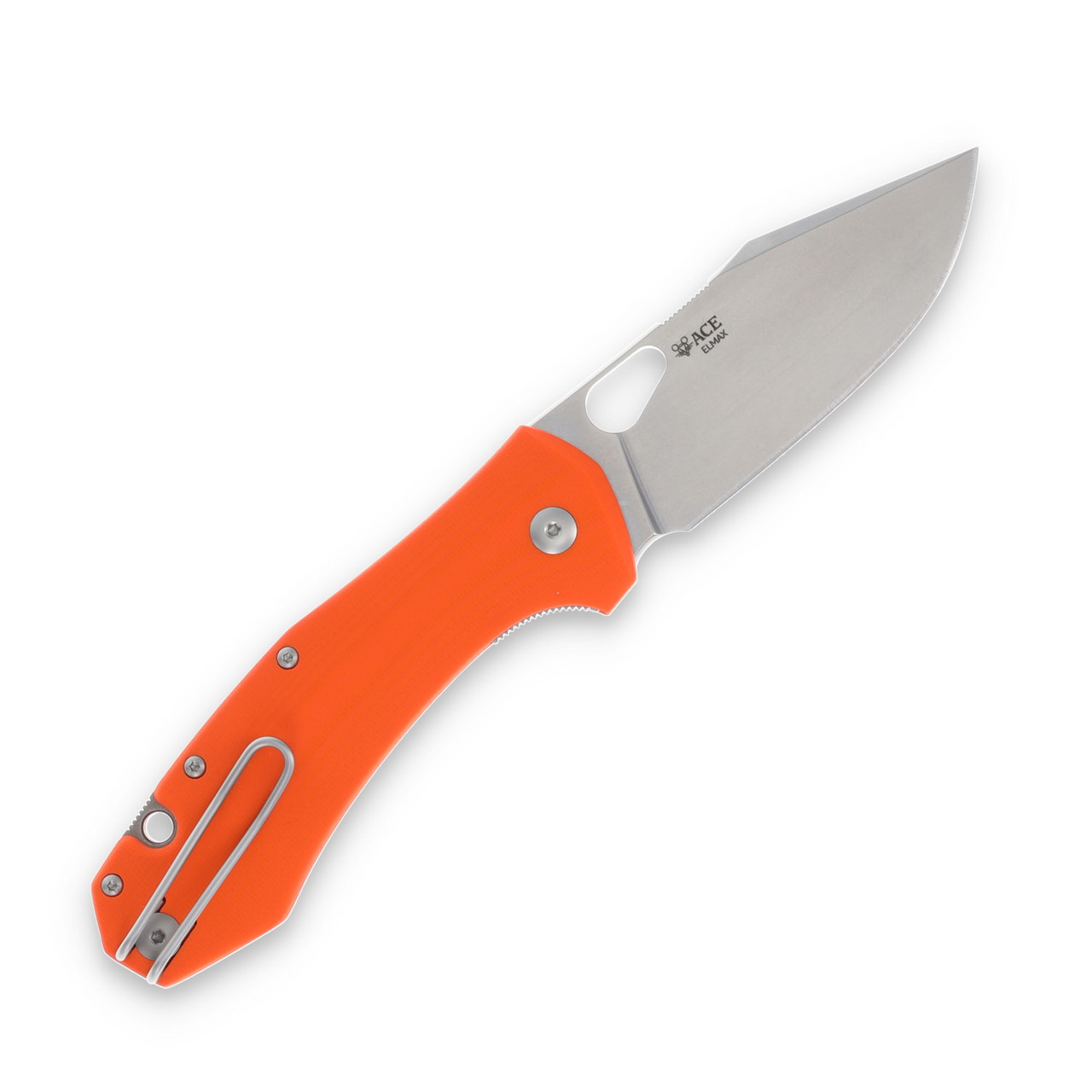 GiantMouse ACE Grand Folding Knife Orange G-10 3.31in Stonewash