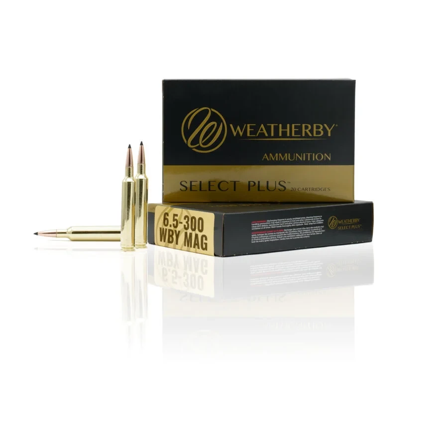 Weatherby Select Plus 6.5-300 Wby Mag 140gr AccuBond Brass Ammo 20rd Box