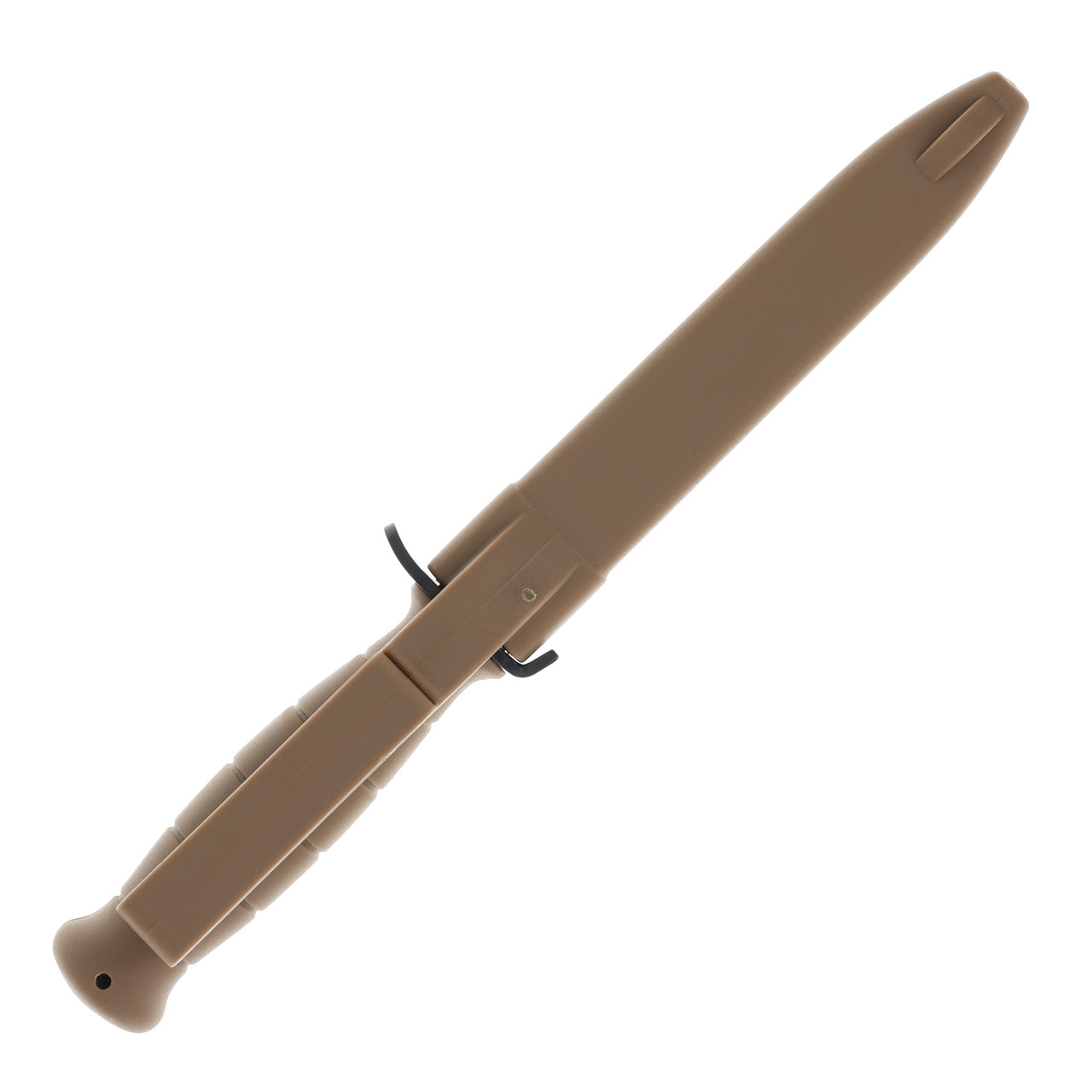 Bundeswehr German Military-Style Fixed Blade Coyote 6.41in Clip