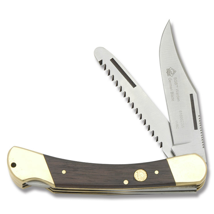 Puma Warden Saw Lockback Jacaranda Wood PKC6169623W - Smoky