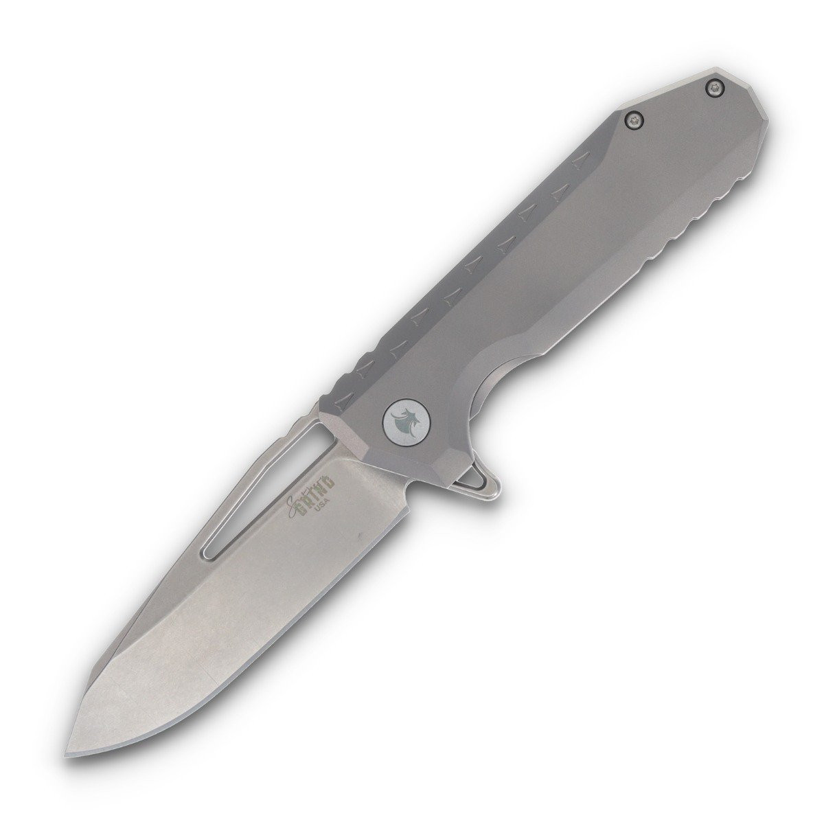 Zac Brown's Southern Grind Penguin Framelock Folding Knife (Satin Drop Point) SG09030011-01