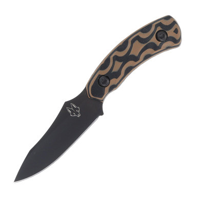 Southern Grind Jackal Pup Tan – Black 2.8in Plain Black Drop Point