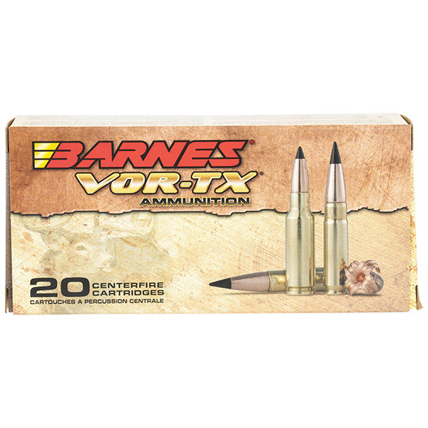 Barnes Bullets VOR-TX 300 AAC Rifle Ammunition 20 Rounds Brass Centerfire 120 Grain TAC-TX BT