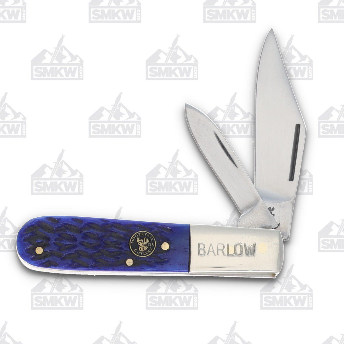 Frost Whitetail Barlow Folding Knife Blue Jigged Bone Handle FRWT0114BLPB