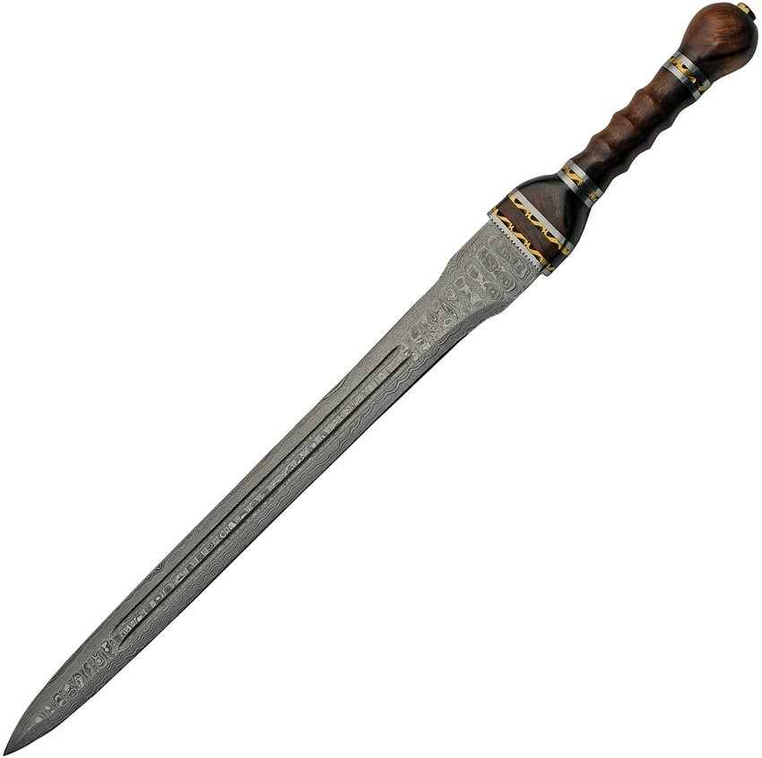 Rite Edge Damascus Gladius Sword DM5022