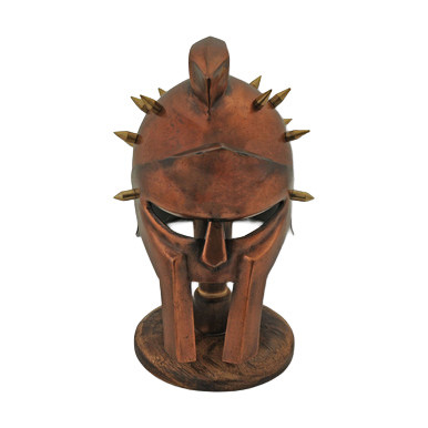 Mini Gladiator Helmet with Stand – Iconic Roman Warrior Decor 