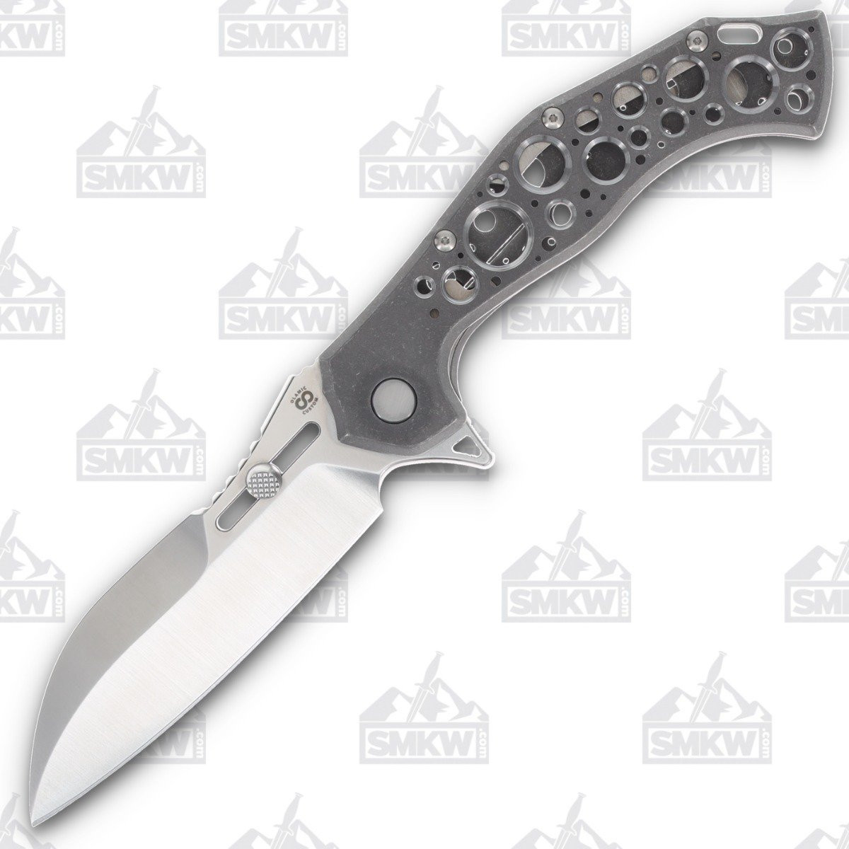 Olamic Soloist Scout Ti Stonewash Acid Rain 4.12in Satin Blade