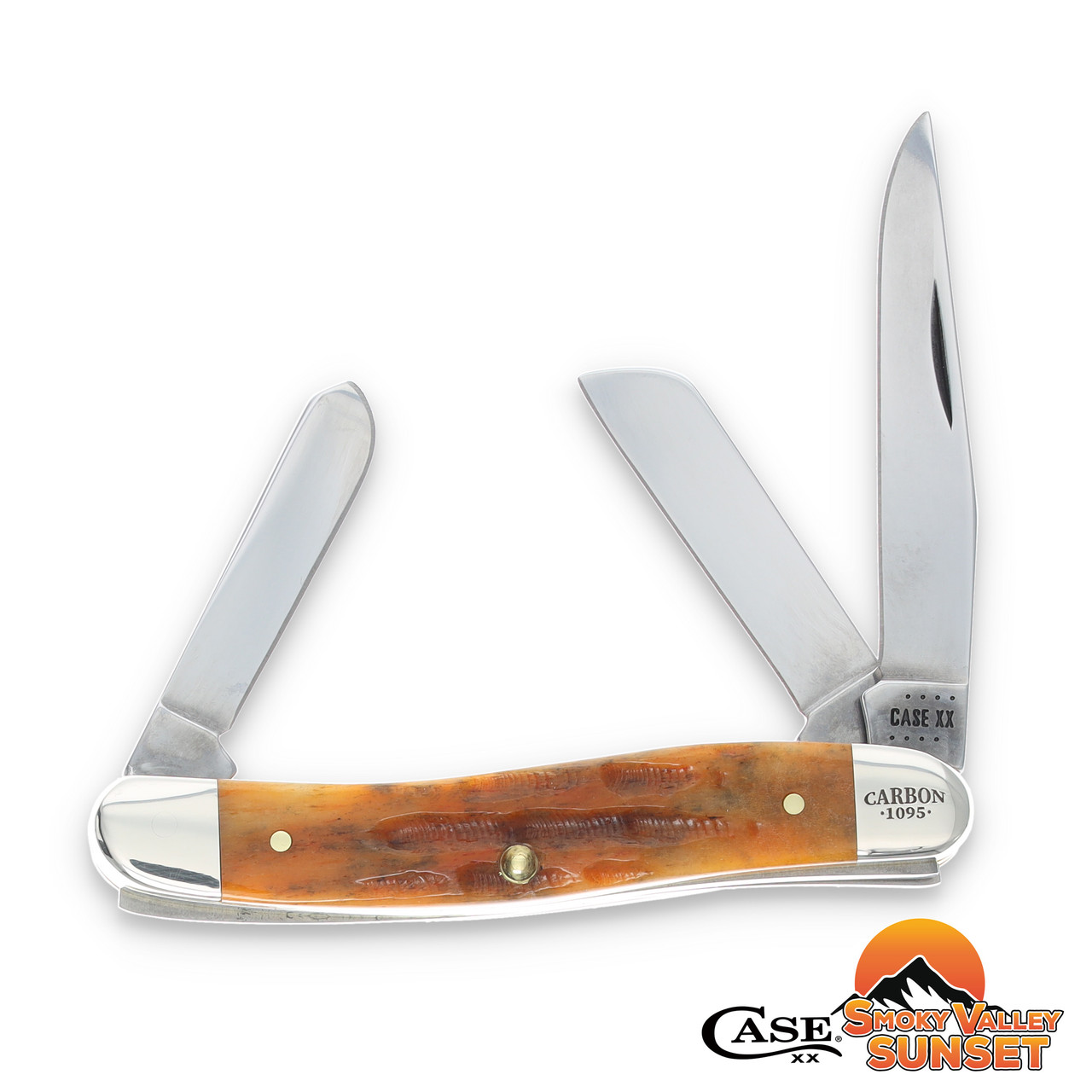 SMKW Exclusive Case Med Stockman Folding Knife Smoky Valley Sunset