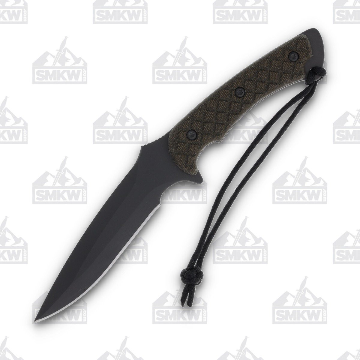 Spartan Blades Ares Fighter Knife Green Micarta Fixed 5.38in Black Blade