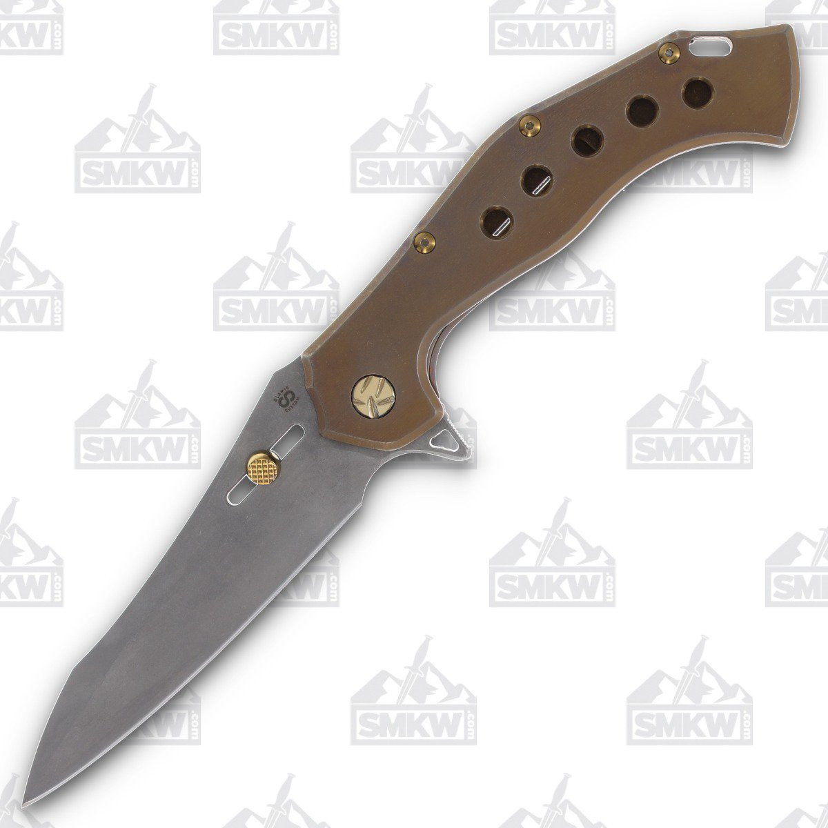 Olamic Soloist Agent Ti Kinetic Earth Holes 4.12in Stonewash Blade