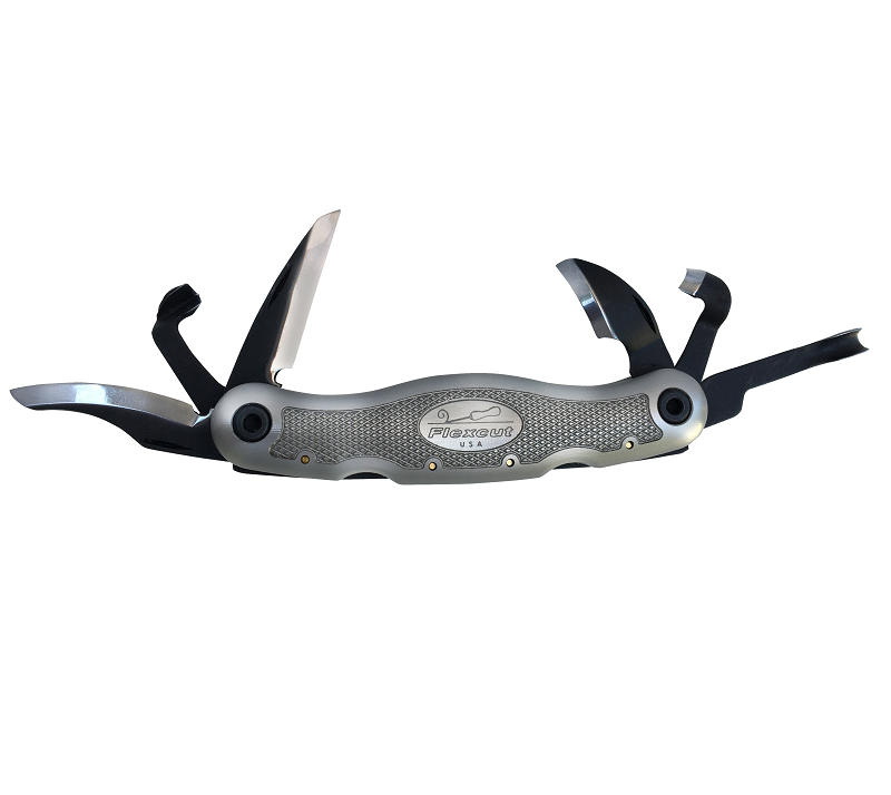 Flexcut Right Handed Carvin inch Jack 2.0 Multi Tool (Gray Aluminum)