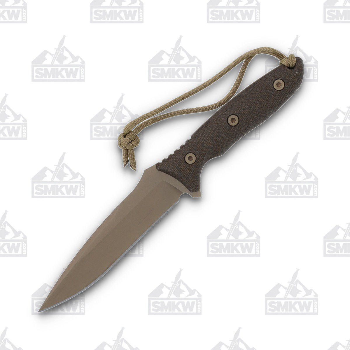 Spartan Blades Moros Fixed Knife Green 5.25in Plain FDE Spear Point 1