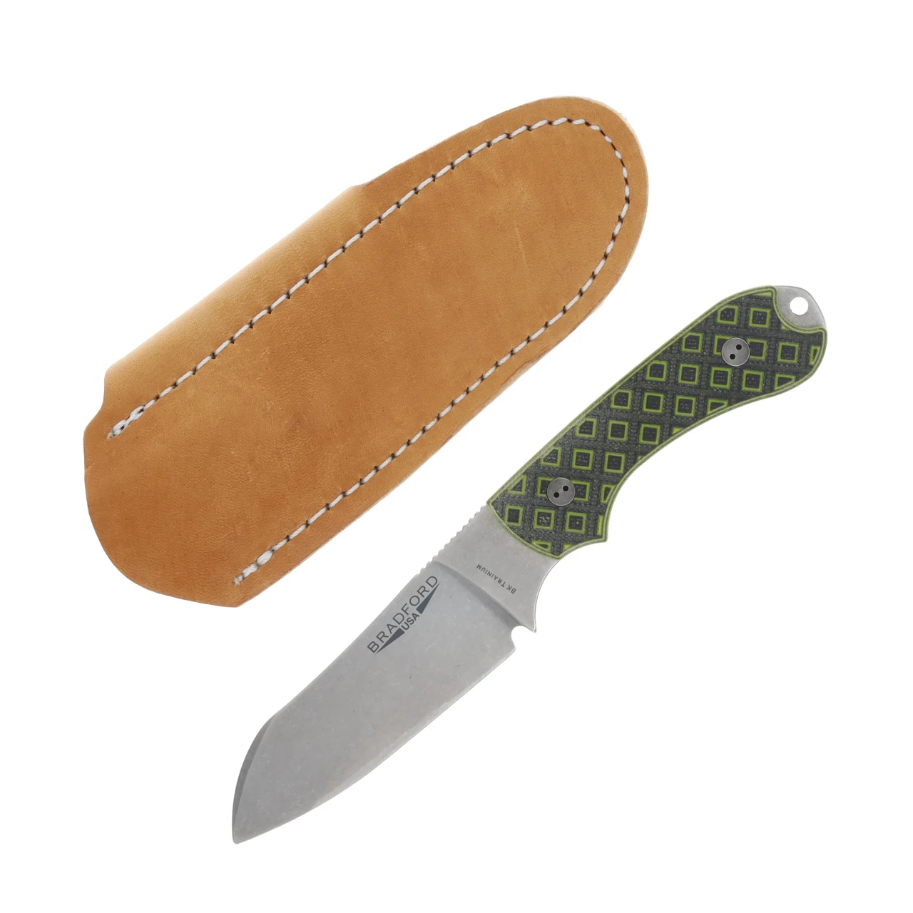 Bradford BK Trainium Training Knife Stonewash Toxic Green BRAD2534