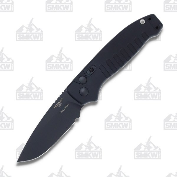 Hogue Ballista 1 Drop Point Matte Black Automatic Knife