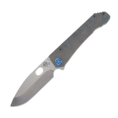 Medford 187 DP Tumbled D2 Second Amendment Handles (Blue Hardware)