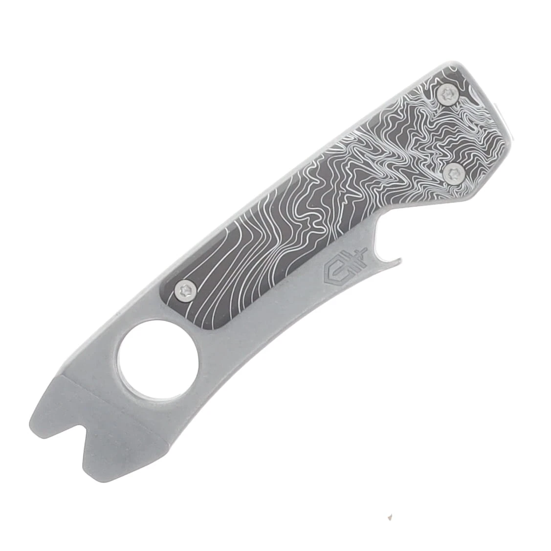 Gerber Chonk Topographical Black Aluminum Pocket Pry Tool G4145