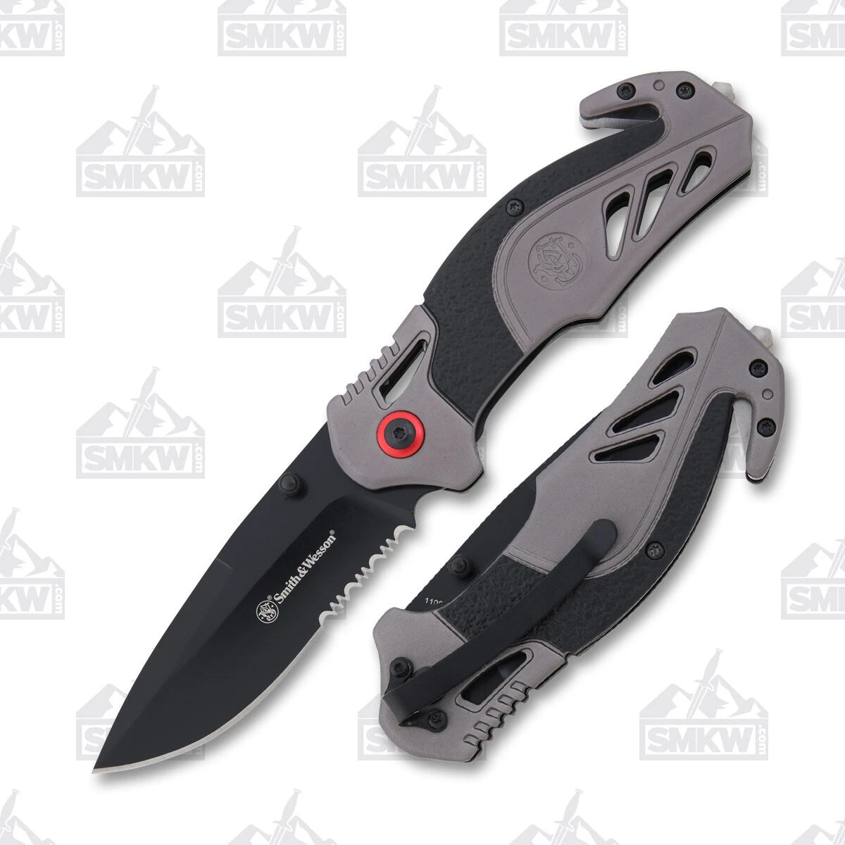 Smith & Wesson Rescue Asst. Folding Knife Gray 3.25in PS Drop Point