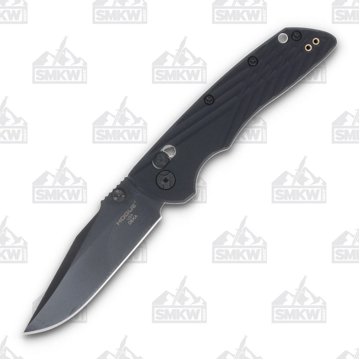 Hogue Deka MagnaCut Manual Clip Point Cerakote Black Folding Knife HG24376
