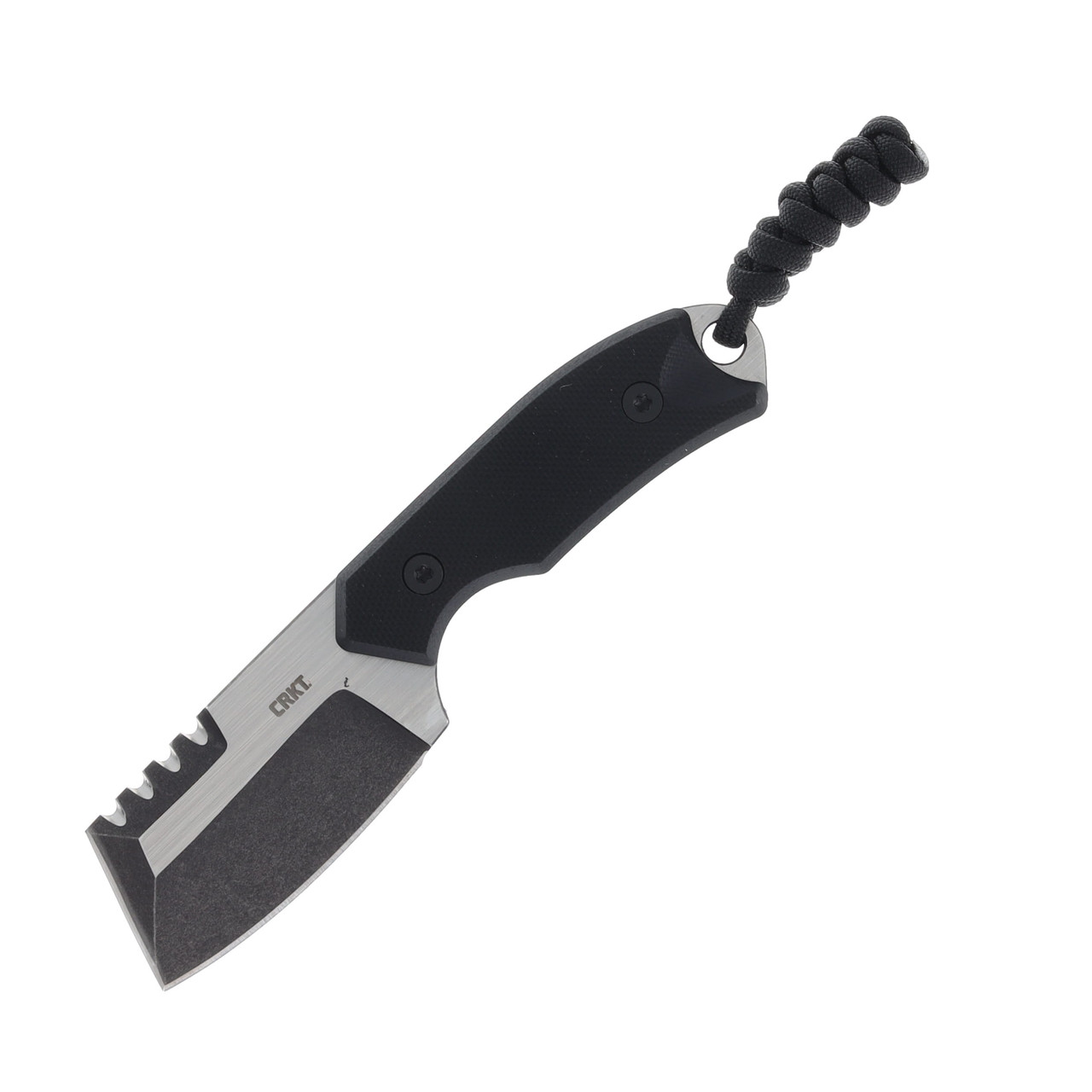 CRKT Razel Compact Fixed Blade Knife Black G10 2.32in Two-Tone Blade CR4036
