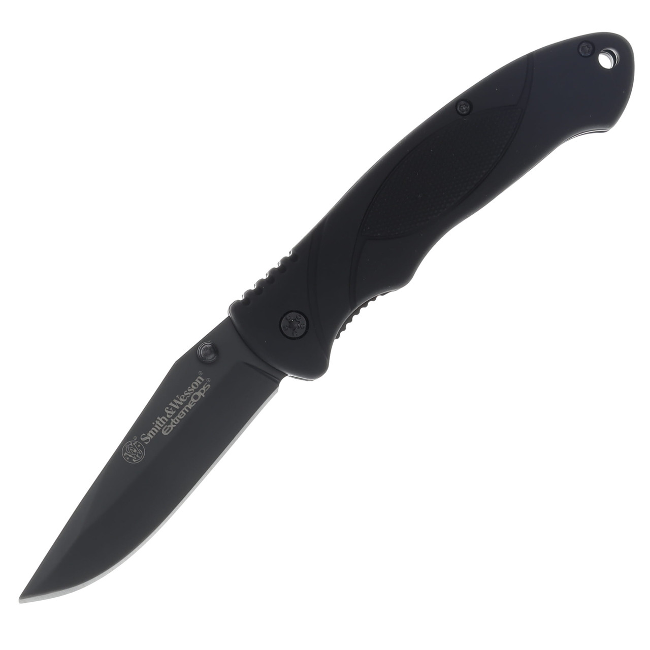 Smith & Wesson Extreme Ops Folding Knife Black 3.3in Drop Point Blade