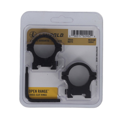 Leupold Open Range 30mm Medium Cross-Slot Scope Rings Matte