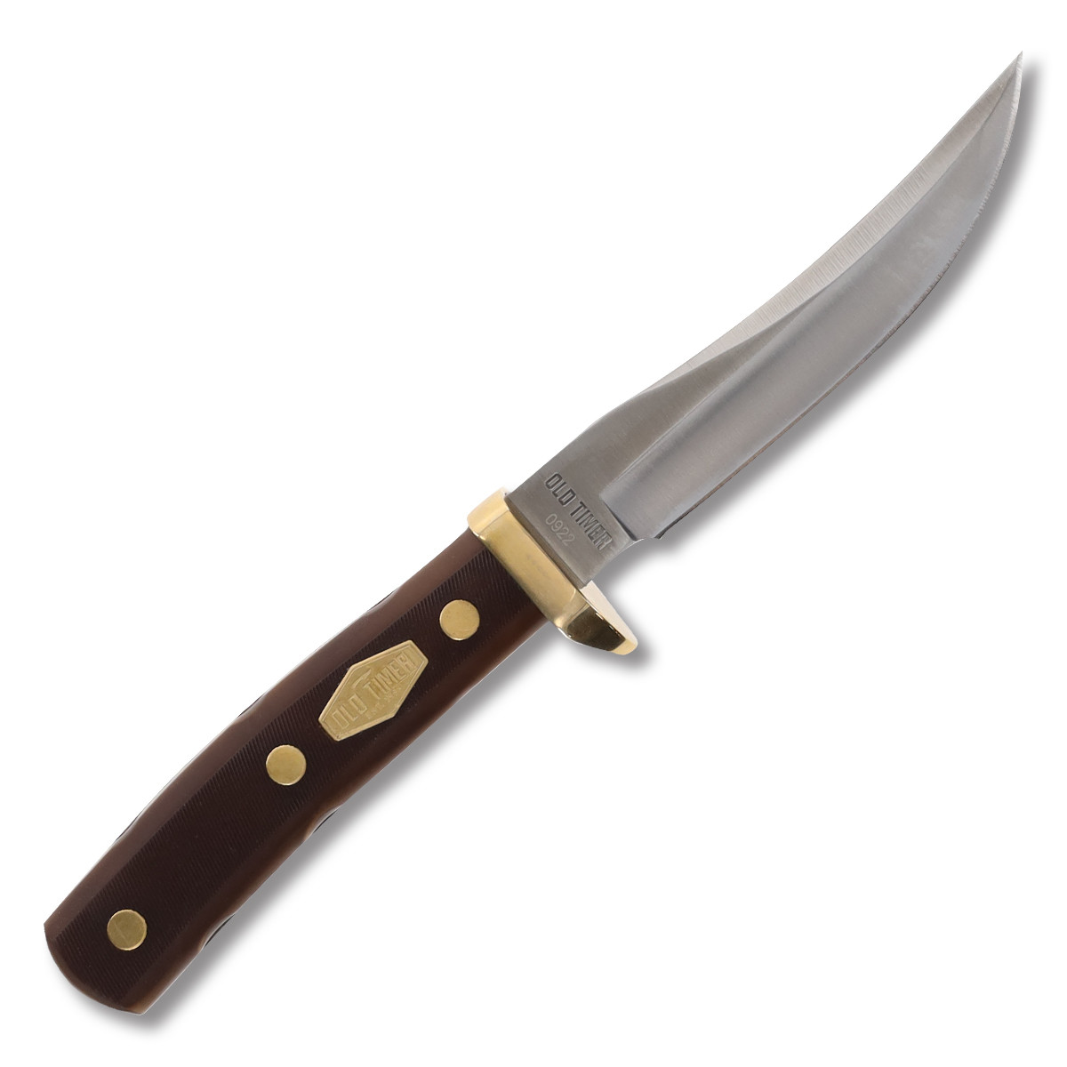 Schrade Old Timer Mountain Lion Fixed Blade 5in Plain Satin Clip Point
