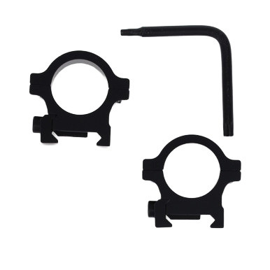Leupold Open Range Cross-Slot Rings 1-inch Low Matte | Smoky