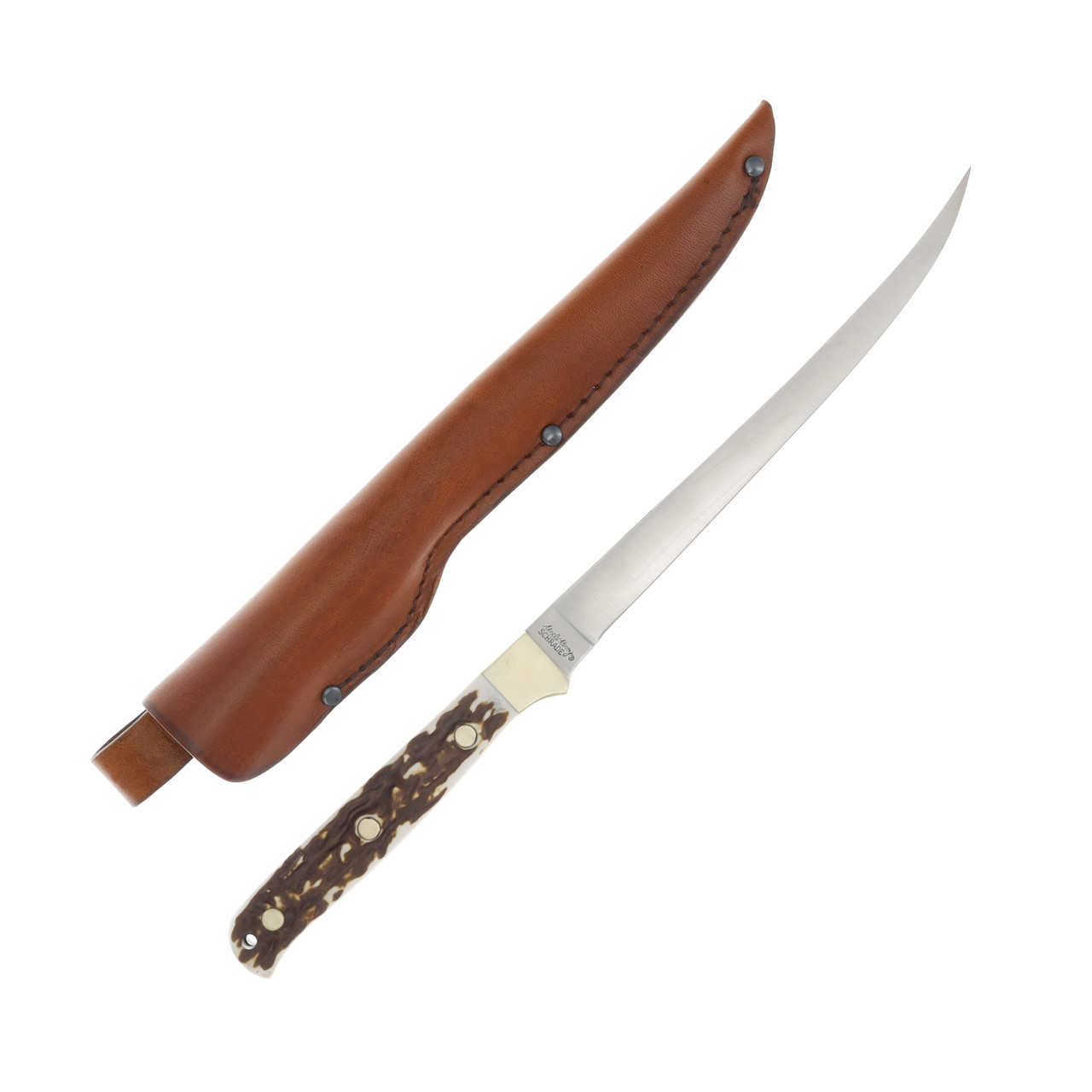 Uncle Henry Next Gen Fillet Knife Staglon 7.5 Inch Plain Satin Fillet