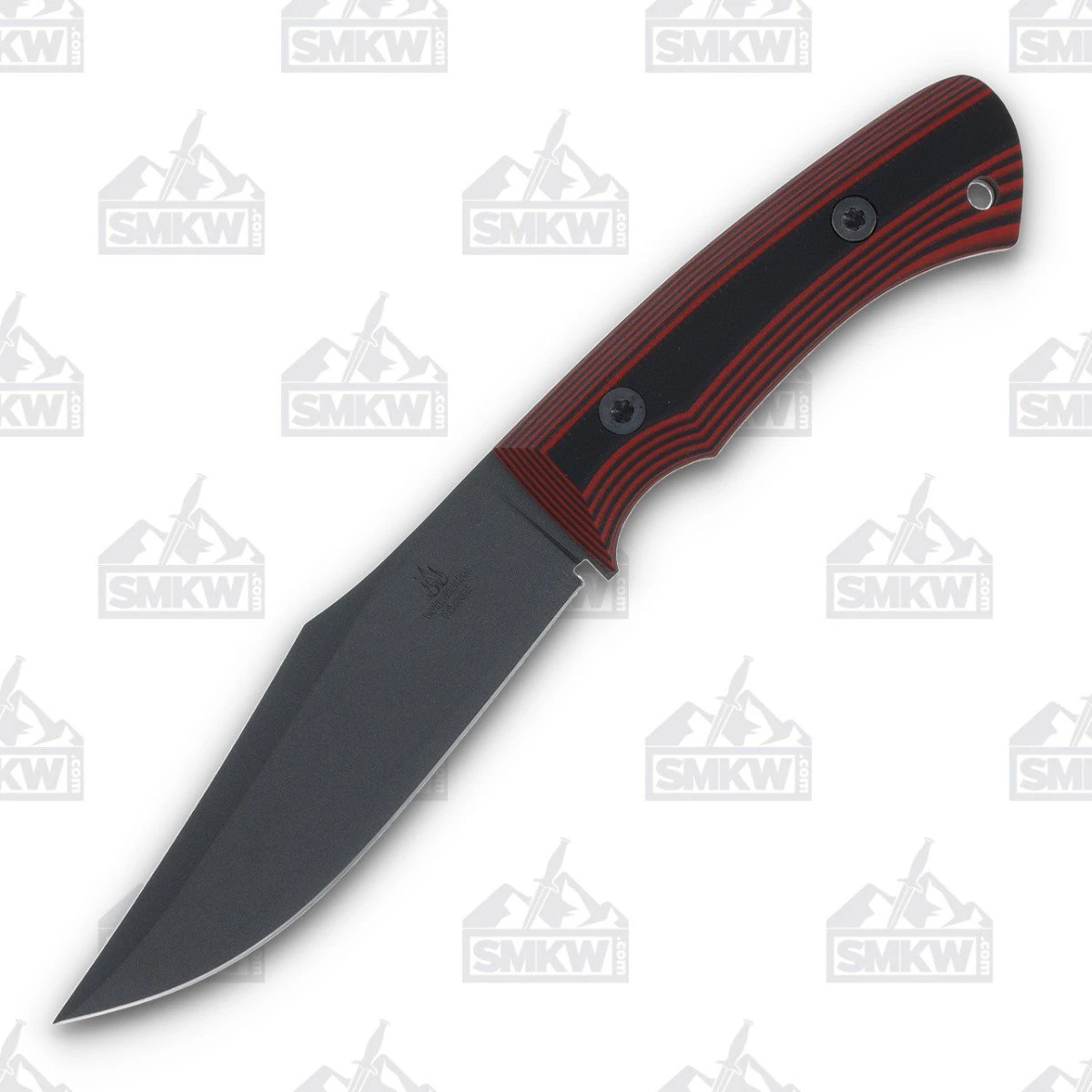 Aaron Wilburn Customs Bodyguard Fixed Blade Knife Red Striped G-10