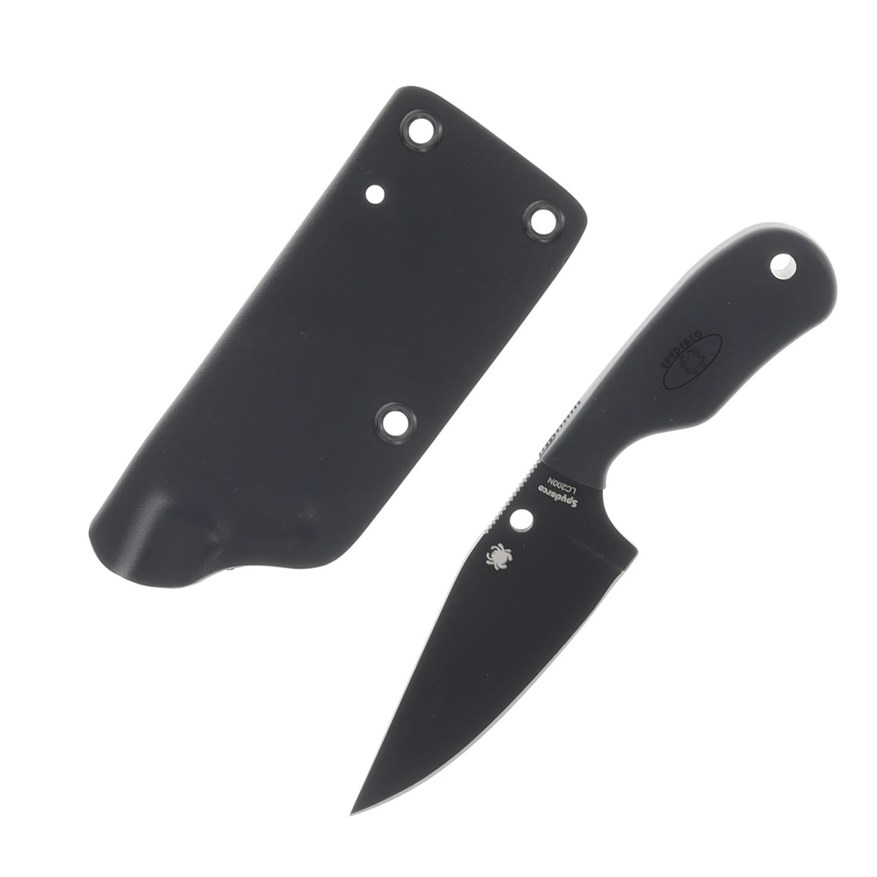 Spyderco Subway Fixed Blade Bowie 2.8in Plain Edge GRN Handle SPFB48PBBK