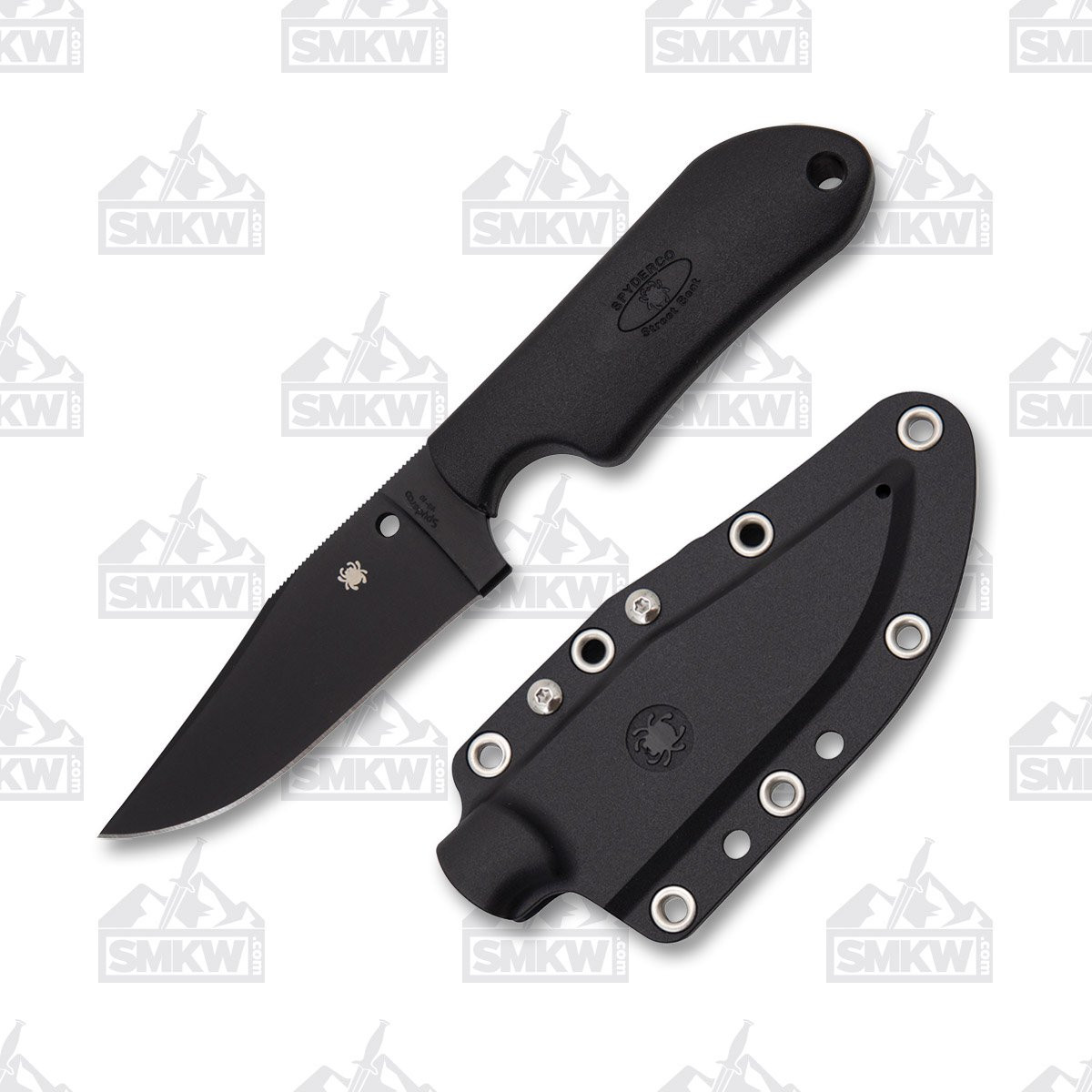 Spyderco Street Beat Fixed Blade Knife 3.51 Inch Plain Clip Point with Sheath