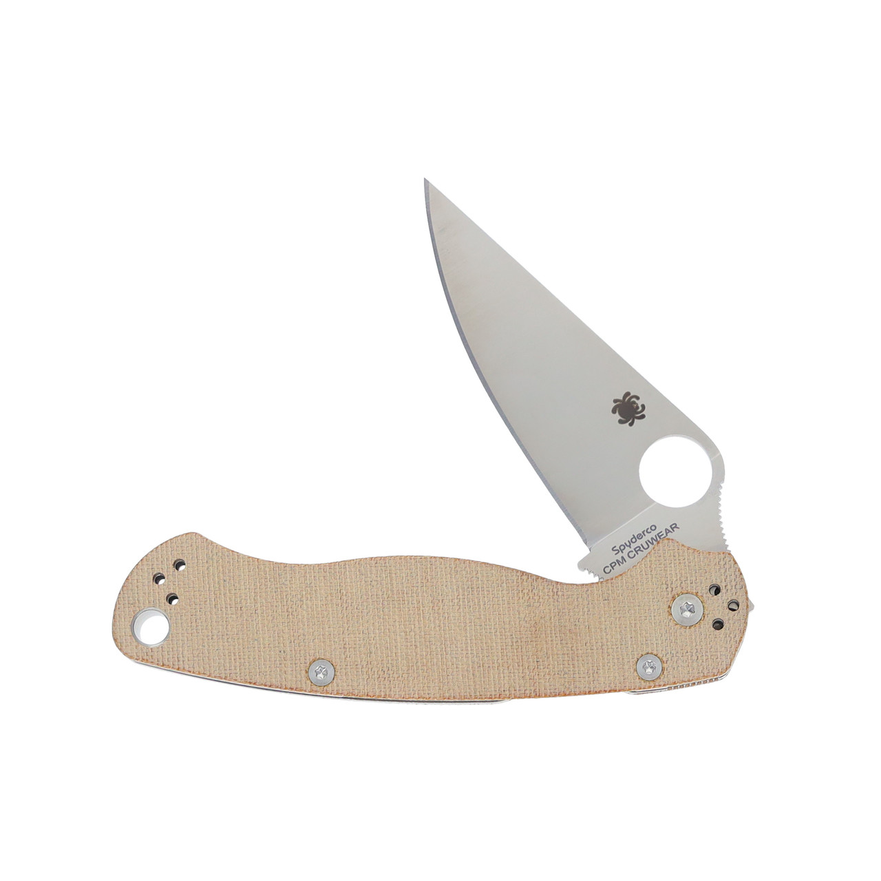 Spyderco Para Military 2 Folding Knife Brown Micarta 3.47
