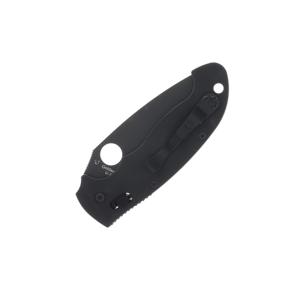 Spyderco Manix 2 XL Folding Knife All Black SPC95GPBBK2 - Smoky