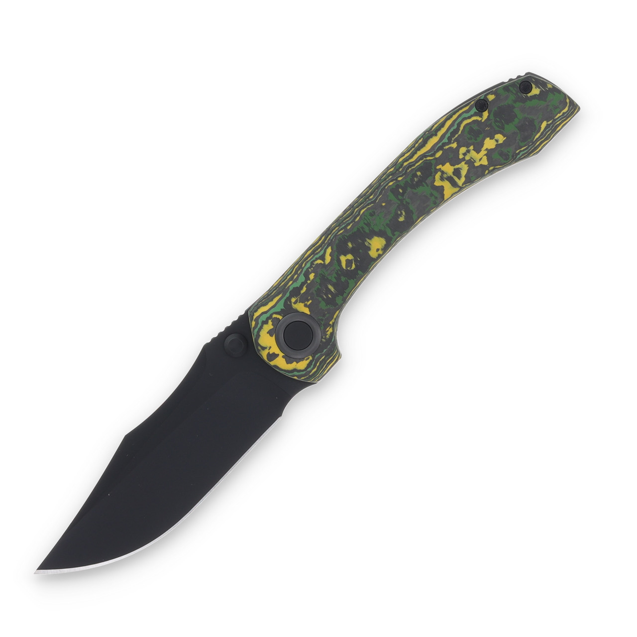 Brian Brown SMKW Exclusive Raptor Folding Knife PVD M390/Toxic Storm FatCarbon BBRAPTORTSV2