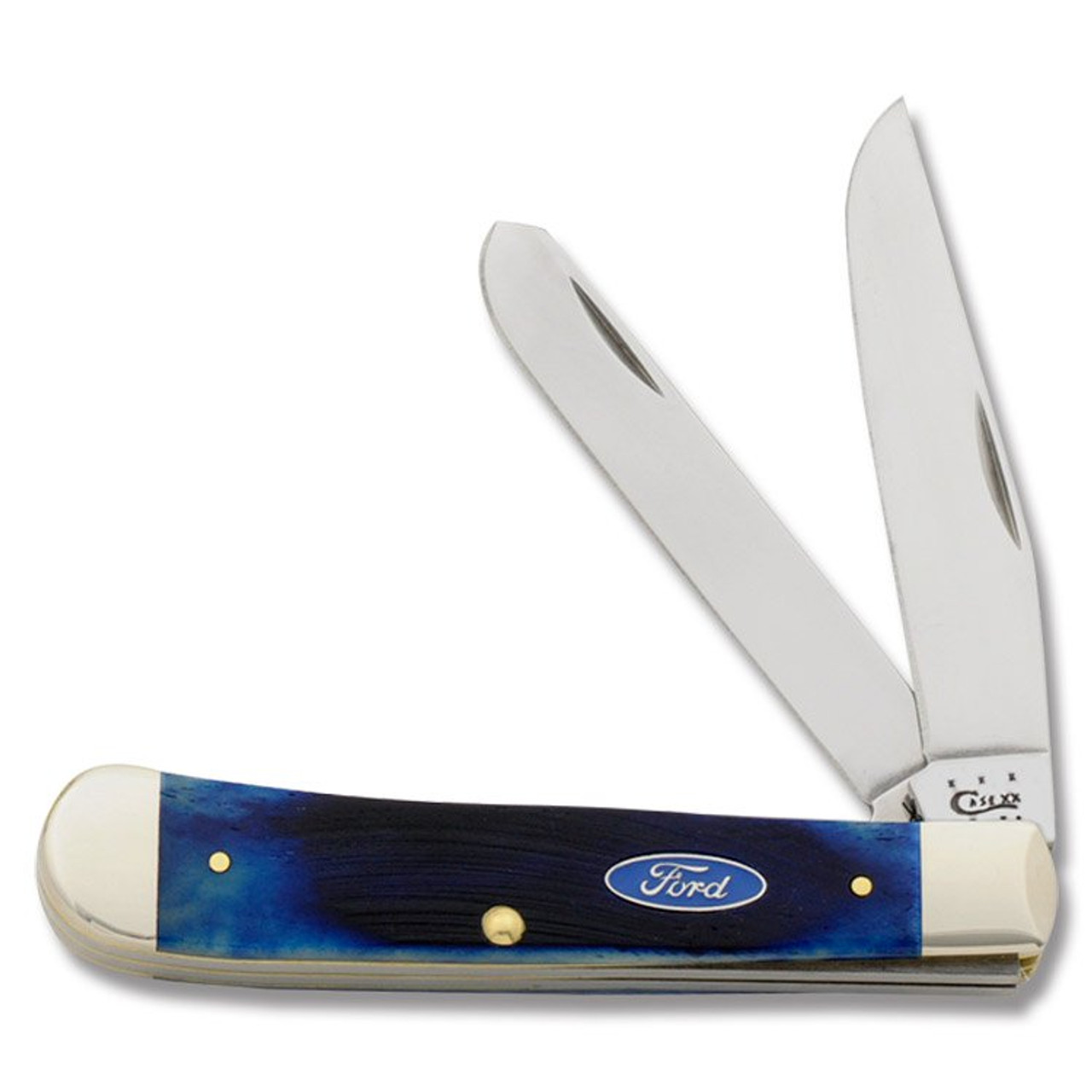 Case®  Ford Natural Bone Trapper w/ Red and Blue Color Wash Gift Set –