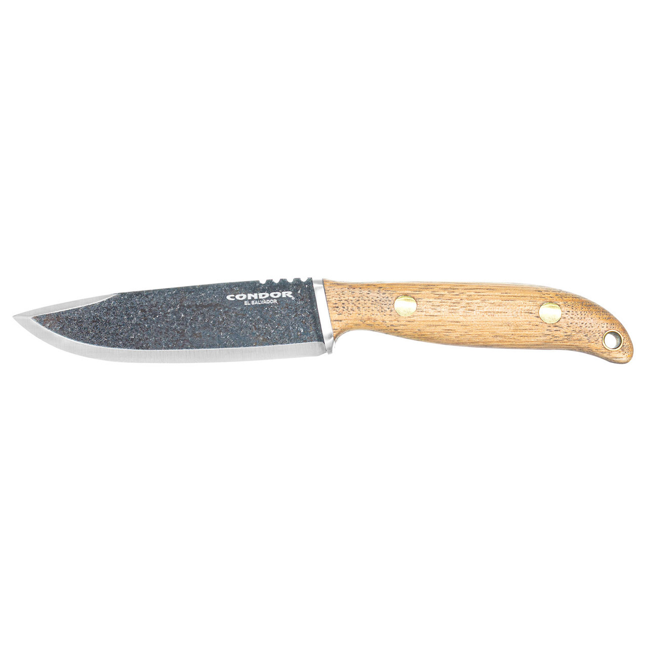 Condor Austral Knife Fixed Blade Hickory 4.61in Plain Edge Clip Point