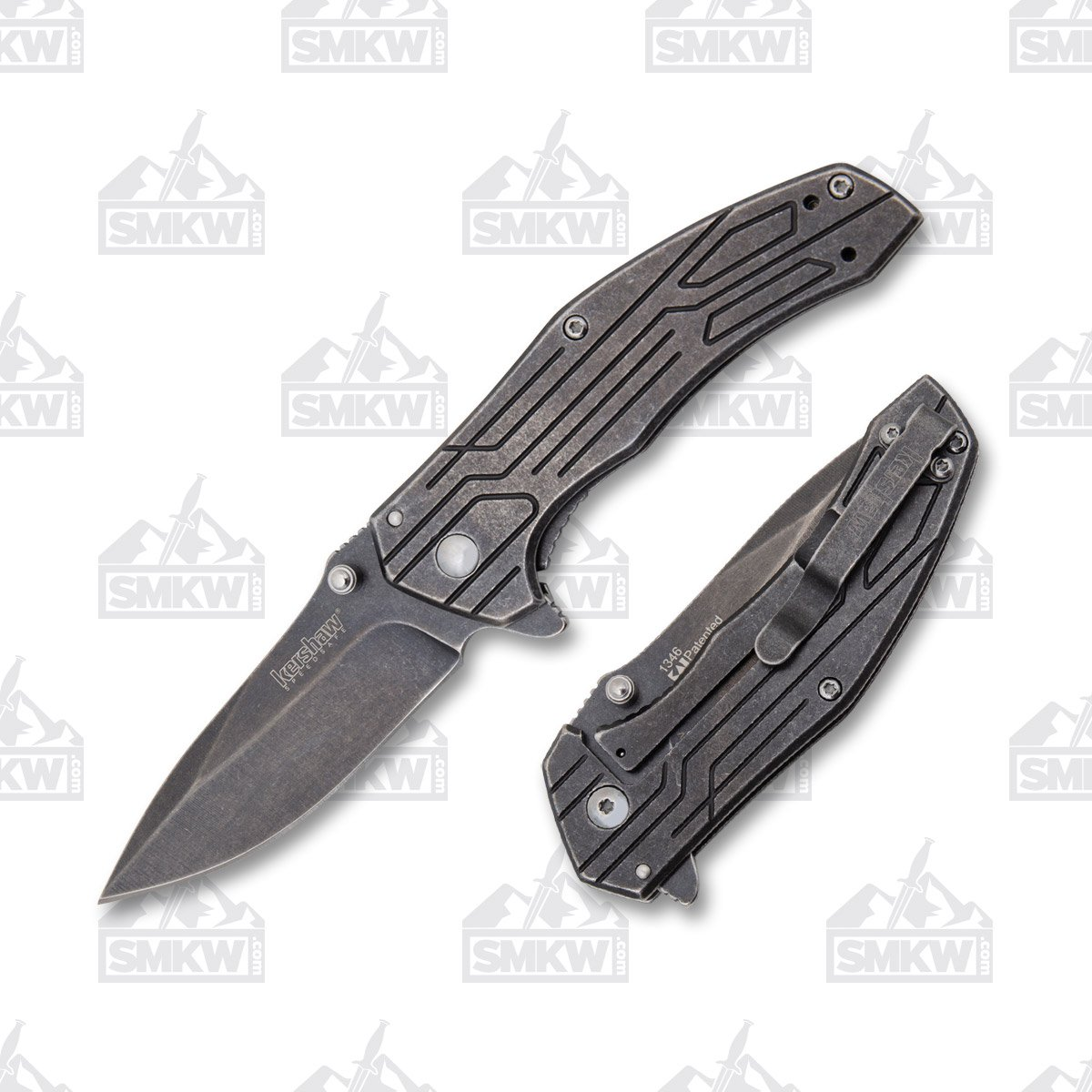 Kershaw Kingbolt Folding Knife 3in Plain Edge Textured Stainless
