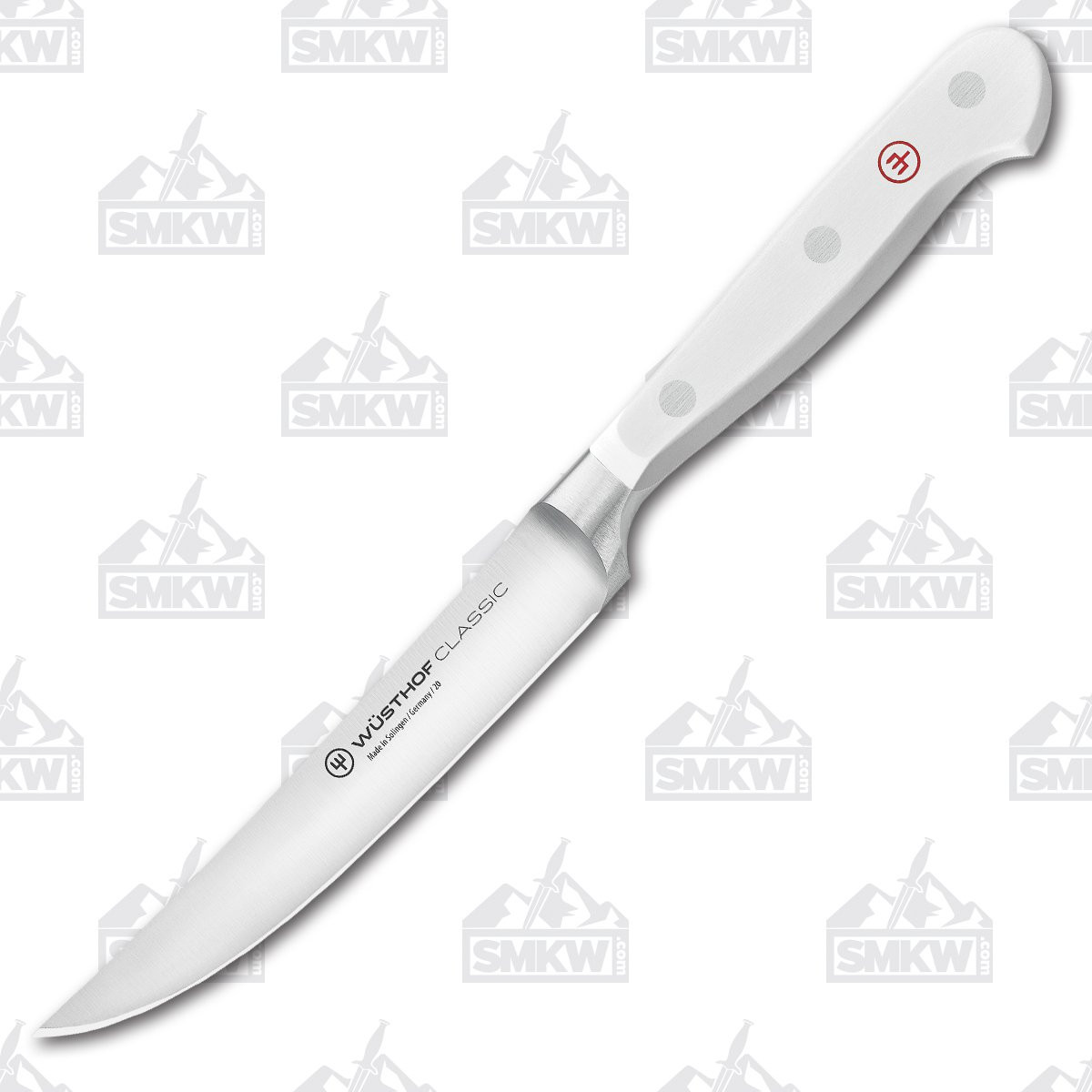 Wusthof Kitchen Steak Knife 4.5in Plain Edge Classic White