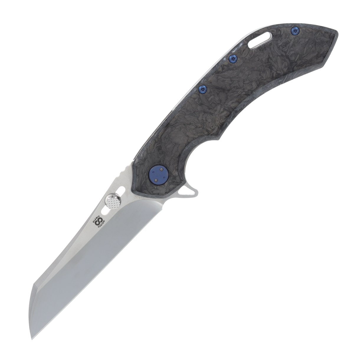 Olamic Wayfarer 247 Folding Knife T-037W Dark Matter (Blue Matte) T037W